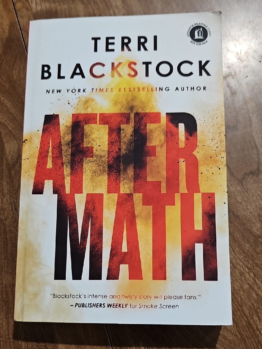 Aftermath by Terri Blackstock - Bold Red & Orange Cover